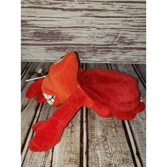 Disney Store Mini Bean Bag Plush 8" Sebastian Crab Little Mermaid NWT - Picture 3 of 4
